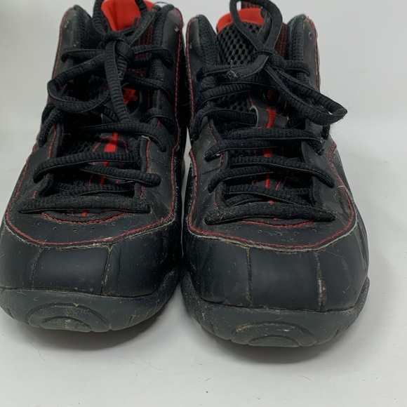 Nike Little Posite One Foamposite Bred Black Red DV3774-001 Youth Size 1.5 - Picture 2 of 10